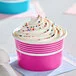 Choice 8 oz. Pink Paper Frozen Yogurt / Food Cup - 1,000/Case Choice 8 oz. Pink Paper Frozen Yogurt / Food Cup - 1,000/Case