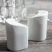 Tuxton GZP-732 TuxTrendz 2.875 oz. Porcelain White China Salt Shaker - 12/Case Tuxton GZP-732 TuxTrendz 2.875 oz. Porcelain White China Salt Shaker - 12/Case