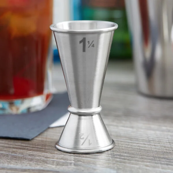 American Metalcraft JG14 0.5 oz. & 1.25 oz. Stainless Steel Japanese Style Jigger American Metalcraft JG14 0.5 oz. & 1.25 oz. Stainless Steel Japanese Style Jigger