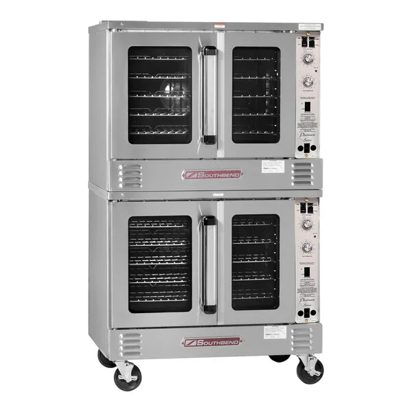 Southbend PCE15S/SD Platinum Series 5-Shelf Double Deck Full Size Standard Electric Convection Oven - 240V, 1 Phase, 7.5 kW