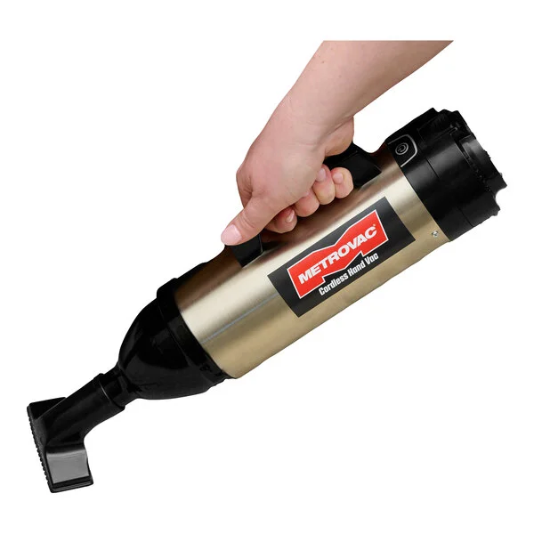 MetroVac CHV-S6 Stainless Steel 3-Speed Cordless Handheld Canister Vacuum Cleaner with 2 Batteries, Charger, and Deluxe Tool Kit - 250W MetroVac CHV-S6 Stainless Steel 3-Speed Cordless Handheld Canister Vacuum Cleaner with 2 Batteries, Charger, and Deluxe Tool Kit - 250W