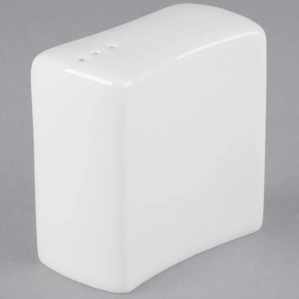 Tuxton GZP-731 TuxTrendz 2.5 oz. Porcelain White China Pepper Shaker - 12/Case Tuxton GZP-731 TuxTrendz 2.5 oz. Porcelain White China Pepper Shaker - 12/Case