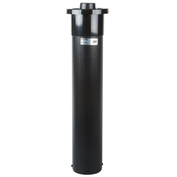 San Jamar C2210C Euro EZ-Fit® In-Counter 6 - 24 oz. Cup Dispenser with White Gasket - 23 1/4 San Jamar C2210C Euro EZ-Fit® In-Counter 6 - 24 oz. Cup Dispenser with White Gasket - 23 1/4