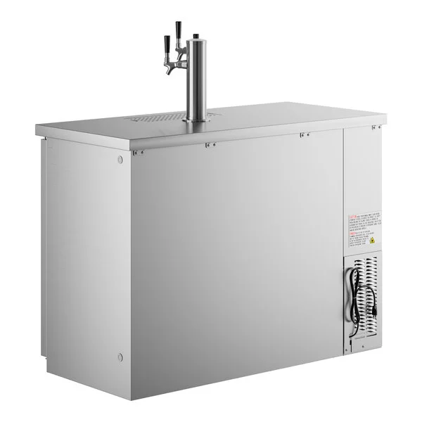 Avantco UDD-48-HC-S Triple Tap Shallow Depth Kegerator Beer Dispenser - Stainless Steel, (2) 1/2 Keg Capacity Avantco UDD-48-HC-S Triple Tap Shallow Depth Kegerator Beer Dispenser - Stainless Steel, (2) 1/2 Keg Capacity