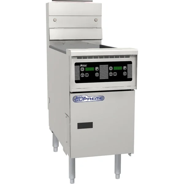 Pitco® SSH60WR-D Solofilter Solstice Supreme Natural Gas 50-60 lb. Floor Fryer with Digital Controls - 125,000 BTU Pitco® SSH60WR-D Solofilter Solstice Supreme Natural Gas 50-60 lb. Floor Fryer with Digital Controls - 125,000 BTU