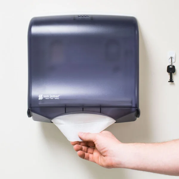 San Jamar T1755TBK Ultrafold Fusion C-Fold / Multi-Fold Towel Dispenser - Black Pearl San Jamar T1755TBK Ultrafold Fusion C-Fold / Multi-Fold Towel Dispenser - Black Pearl