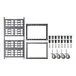 Cambro UPR1826U8 Camshelving® Ultimate 8 Pan Undercounter End Load Bun / Sheet Pan Rack with Metal Casters - Unassembled Cambro UPR1826U8 Camshelving® Ultimate 8 Pan Undercounter End Load Bun / Sheet Pan Rack with Metal Casters - Unassembled
