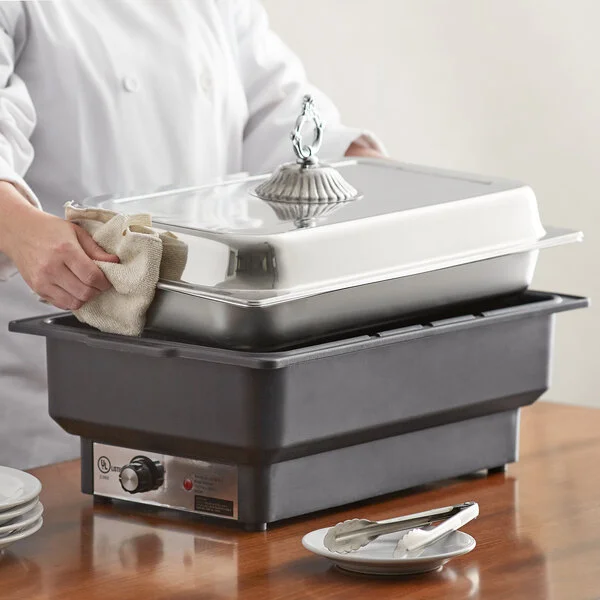 Acopa 8 Qt. Full Size Electric Water Pan / Warmer - 120V, 900W Acopa 8 Qt. Full Size Electric Water Pan / Warmer - 120V, 900W