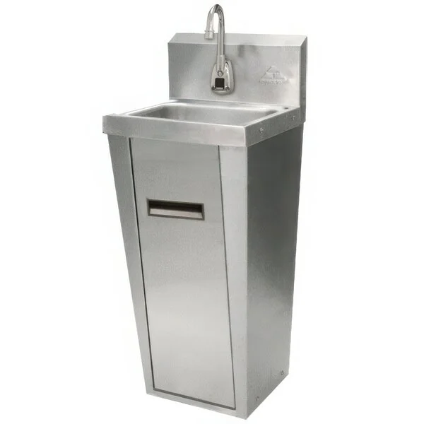 Advance Tabco 7-PS-91 Hands Free Hand Sink with Electric Faucet and Pedestal Base