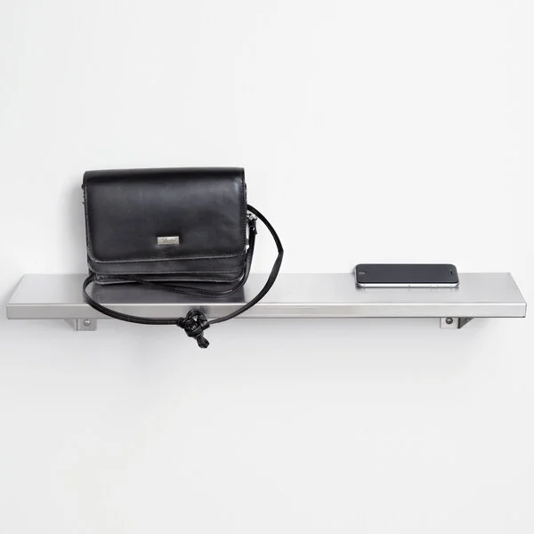 Bobrick B-295 x 24 Stainless Steel Shelf with Satin Finish - 24 Bobrick B-295 x 24 Stainless Steel Shelf with Satin Finish - 24