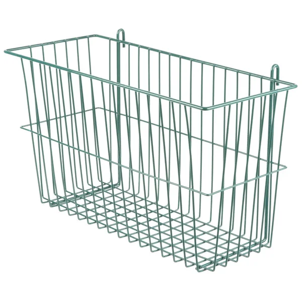 Metro H212K3 Metroseal Green Storage Basket for Wire Shelving 17 3/8 Metro H212K3 Metroseal Green Storage Basket for Wire Shelving 17 3/8