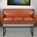 Flash Furniture BT-827-3-CG-GG Hercules Diplomat Cognac Leather Sofa with Wooden Feet Flash Furniture BT-827-3-CG-GG Hercules Diplomat Cognac Leather Sofa with Wooden Feet