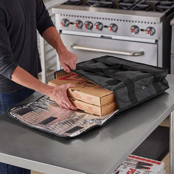 American Metalcraft BLDX1805 Deluxe Black Polyester Pizza Delivery Bag, 18 American Metalcraft BLDX1805 Deluxe Black Polyester Pizza Delivery Bag, 18