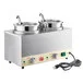 Carnival King RWLL35DBL Double 3.5 Qt. Warmer with Inset Pots, Lids, and Ladles - 120V, 1100W Carnival King RWLL35DBL Double 3.5 Qt. Warmer with Inset Pots, Lids, and Ladles - 120V, 1100W