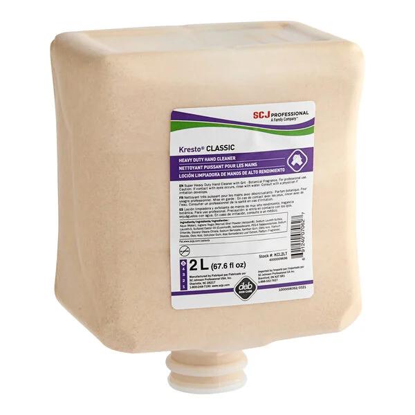 SC Johnson Professional® Kresto Classic KCL2LT 2 Liter Heavy-Duty Hand Soap Refill - 4/Case SC Johnson Professional® Kresto Classic KCL2LT 2 Liter Heavy-Duty Hand Soap Refill - 4/Case