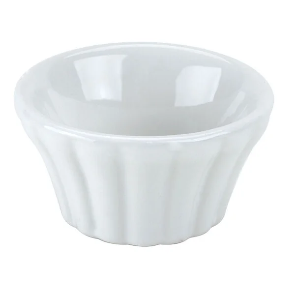 Hall China from Steelite International HL8290ABWA Bright White 2 oz. Flared China Ramekin - 36/Case Hall China from Steelite International HL8290ABWA Bright White 2 oz. Flared China Ramekin - 36/Case