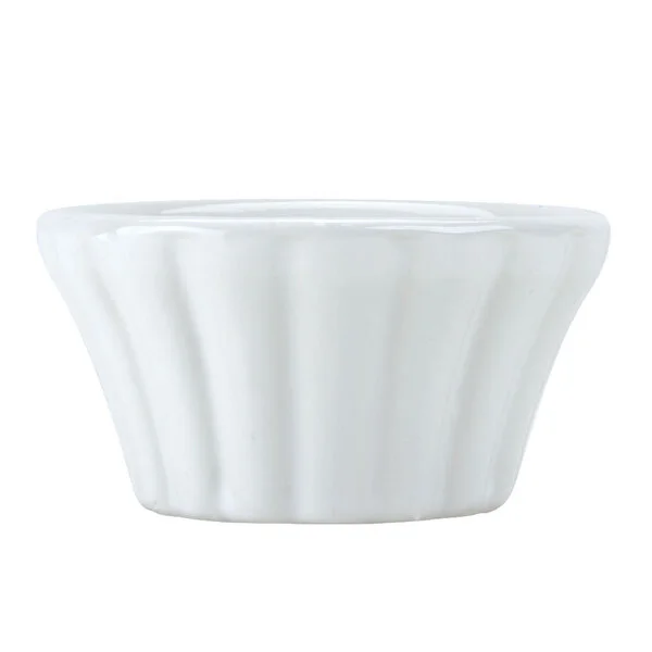 Hall China from Steelite International HL8290ABWA Bright White 2 oz. Flared China Ramekin - 36/Case Hall China from Steelite International HL8290ABWA Bright White 2 oz. Flared China Ramekin - 36/Case