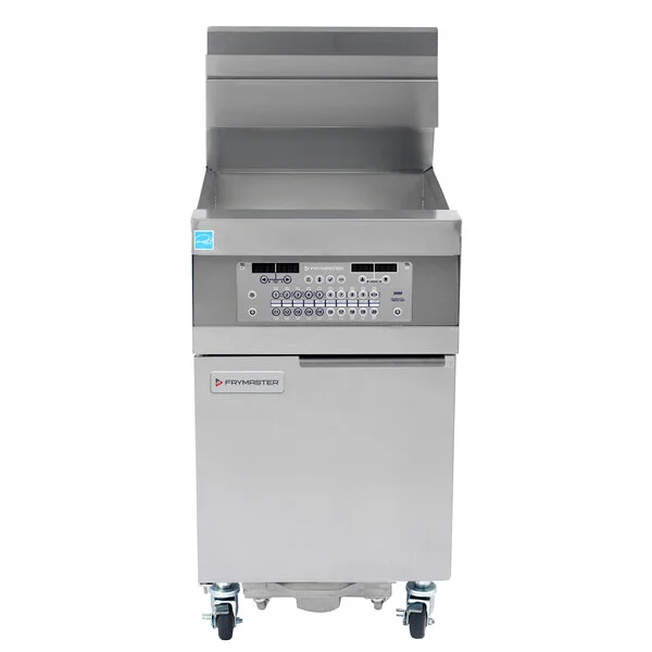 Frymaster 11814GF Oil Conserving 63 lb. Liquid Propane Floor Fryer with SMART4U 3000 Controls and Filtration System -119,000 BTU