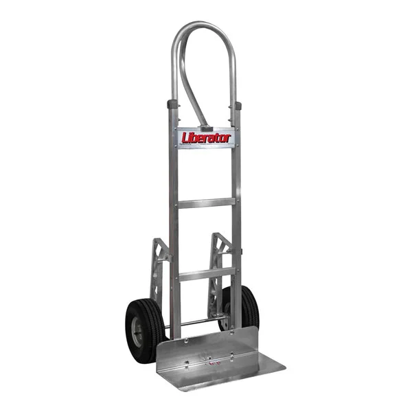 B&P Manufacturing Liberator 600 lb. Straight Back Hand Truck with Vertical-Grip Straight Loop Handle, 10