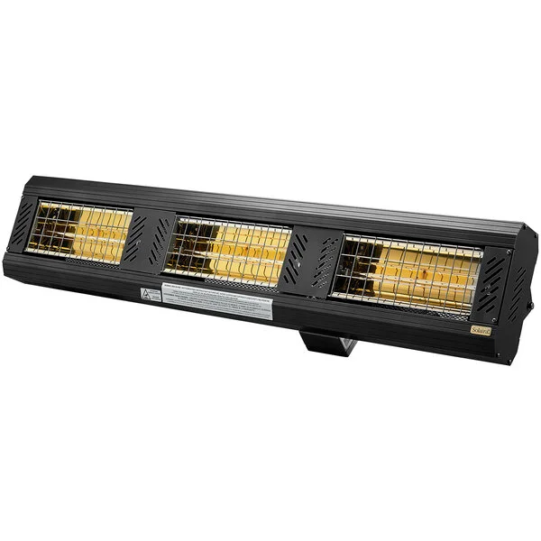 Solaira ICR Series H3 Black Aluminum Ultra Low Light Electric Infrared Heater - 208/240V, 4500W Solaira ICR Series H3 Black Aluminum Ultra Low Light Electric Infrared Heater - 208/240V, 4500W