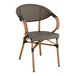 Lancaster Table & Seating Bistro Brown Teslin Outdoor Arm Chair Lancaster Table & Seating Bistro Brown Teslin Outdoor Arm Chair
