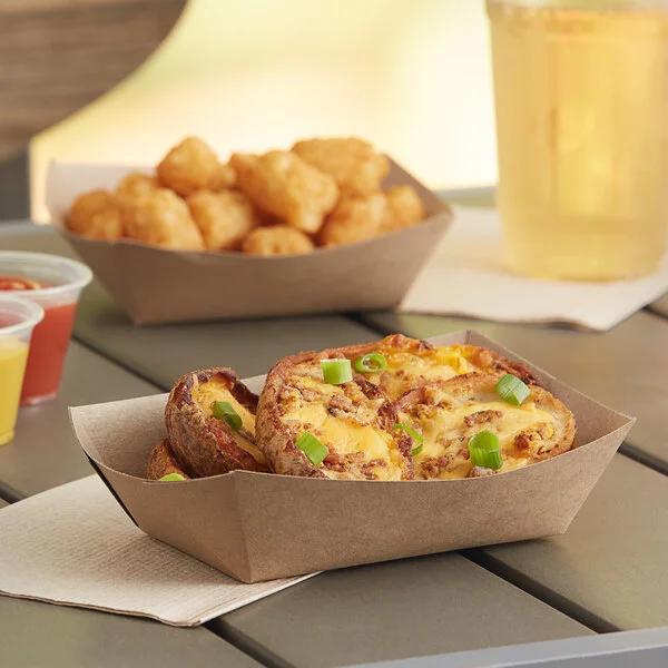 Southern Champion #200 2 lb. Grease-Resistant Kraft Paper Food Tray - 1,000/Case