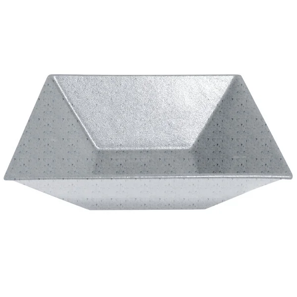 G.E.T. Enterprises BSD16-MOD-G Bugambilia 13.5 Qt. Smooth MOD Finish Gray Granite Resin-Coated Aluminum XL Deep Square Bowl G.E.T. Enterprises BSD16-MOD-G Bugambilia 13.5 Qt. Smooth MOD Finish Gray Granite Resin-Coated Aluminum XL Deep Square Bowl