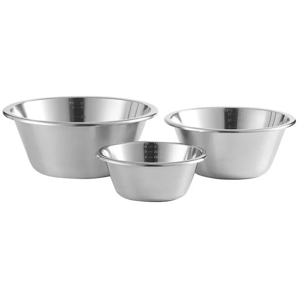Linden Sweden Jonas 3-Piece Heavy-Duty Stainless Steel Mixing / Whipping Bowl Set - 3/Set Linden Sweden Jonas 3-Piece Heavy-Duty Stainless Steel Mixing / Whipping Bowl Set - 3/Set