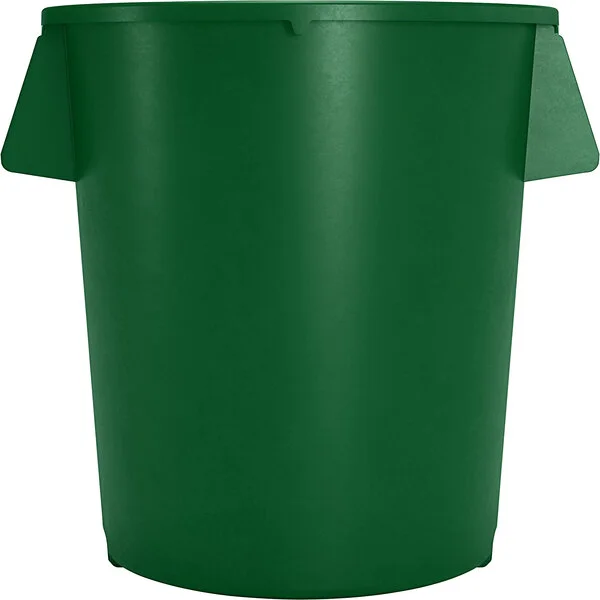 Carlisle 84104409 Bronco 44 Gallon Green Round Trash Can Carlisle 84104409 Bronco 44 Gallon Green Round Trash Can