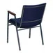 Flash Furniture XU-60154-NVY-GG Hercules Heavy Duty Navy Blue Dot Fabric Stack Chair with Arms Flash Furniture XU-60154-NVY-GG Hercules Heavy Duty Navy Blue Dot Fabric Stack Chair with Arms