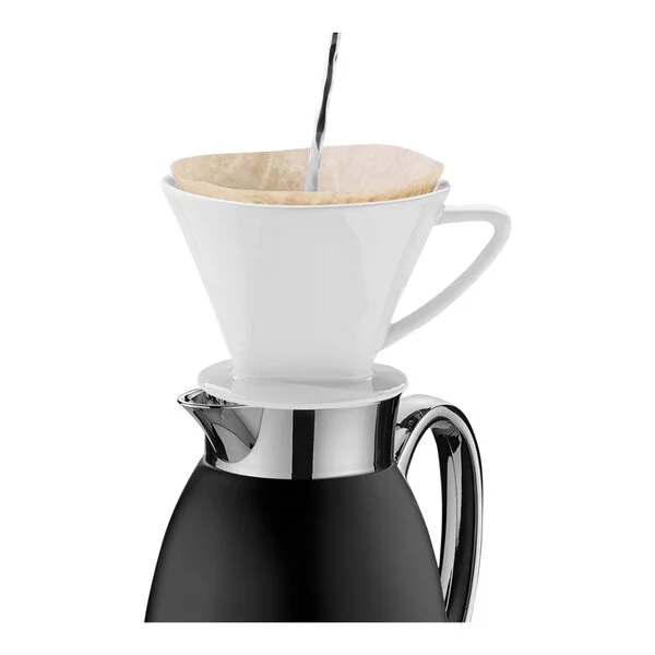 Cilio Venezia 34 oz. Stainless Steel Matte Black Insulated Carafe / Server C543865 Cilio Venezia 34 oz. Stainless Steel Matte Black Insulated Carafe / Server C543865