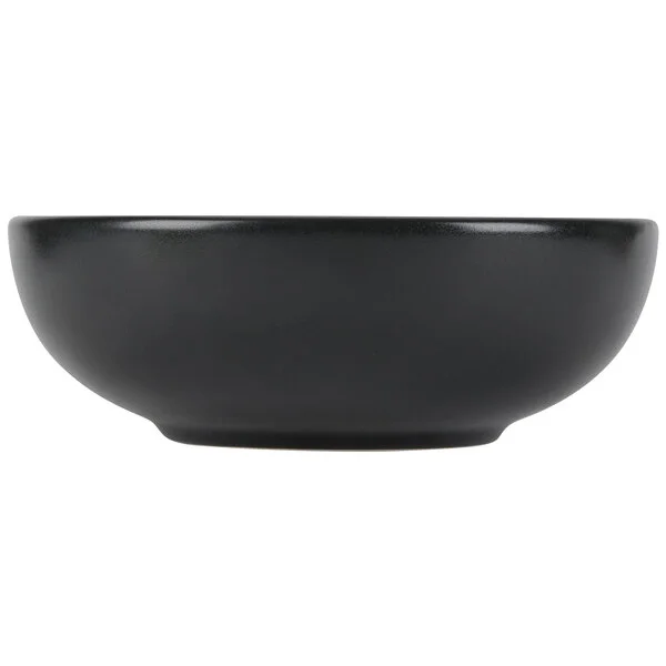 Hall China from Steelite International HL305450AFCA Foundry 55 oz. Black China Large Bistro Bowl - 6/Case Hall China from Steelite International HL305450AFCA Foundry 55 oz. Black China Large Bistro Bowl - 6/Case