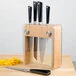Mercer Culinary M19105 ZüM® 6-Piece Wood and Glass Knife Block Set Mercer Culinary M19105 ZüM® 6-Piece Wood and Glass Knife Block Set