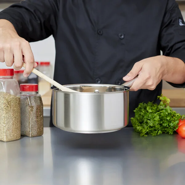 Vollrath 47741 Intrigue 3.25 Qt. Stainless Steel Sauce Pan with Aluminum-Clad Bottom