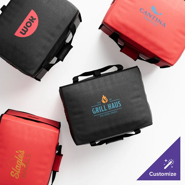Cambro GBD151212110 Customizable Insulated Black Sandwich GoBag® - 15 Cambro GBD151212110 Customizable Insulated Black Sandwich GoBag® - 15