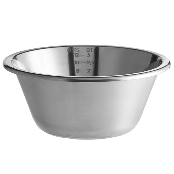 Linden Sweden 513411 Jonas 3 Qt. Heavy-Duty Stainless Steel Mixing / Whipping Bowl Linden Sweden 513411 Jonas 3 Qt. Heavy-Duty Stainless Steel Mixing / Whipping Bowl