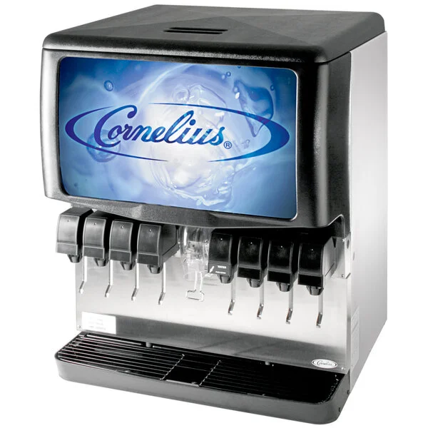 Cornelius 621052806 Enduro 250 Countertop Ice / Beverage Dispenser with 10 UFB-1 Sanitary Lever Valves Cornelius 621052806 Enduro 250 Countertop Ice / Beverage Dispenser with 10 UFB-1 Sanitary Lever Valves