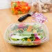 Sabert 18024B300 Bowl2 24 oz. Clear PET Square Deli / Catering Bowl - 300/Case Sabert 18024B300 Bowl2 24 oz. Clear PET Square Deli / Catering Bowl - 300/Case