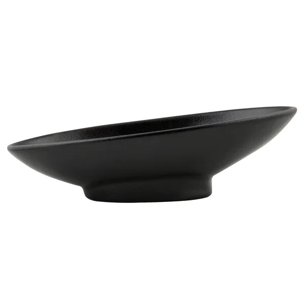 G.E.T. Enterprises BO204BB Bugambilia 1.4 Qt. Classic Textured Finish Black Resin-Coated Aluminum Deep Large Oval Sphere G.E.T. Enterprises BO204BB Bugambilia 1.4 Qt. Classic Textured Finish Black Resin-Coated Aluminum Deep Large Oval Sphere