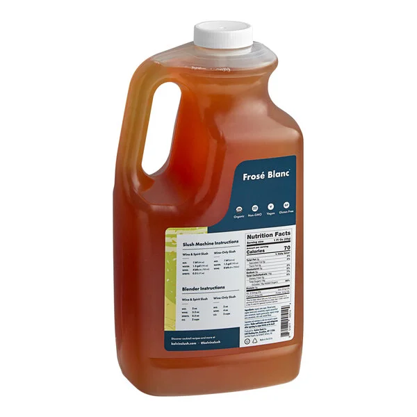 Kelvin Slush Co. Organic Frozen Frose Blanc Cocktail Mix 64 fl. oz. - 4/Case Kelvin Slush Co. Organic Frozen Frose Blanc Cocktail Mix 64 fl. oz. - 4/Case