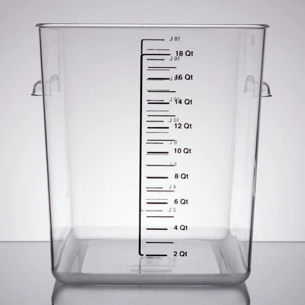 Rubbermaid® 18 Qt. Clear Square Polycarbonate Food Storage Container Rubbermaid® 18 Qt. Clear Square Polycarbonate Food Storage Container