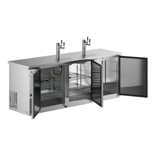 Avantco UDD-4-HC-S (2) Triple Tap Kegerator Beer Dispenser - Stainless Steel, (3) 1/2 Keg Capacity Avantco UDD-4-HC-S (2) Triple Tap Kegerator Beer Dispenser - Stainless Steel, (3) 1/2 Keg Capacity