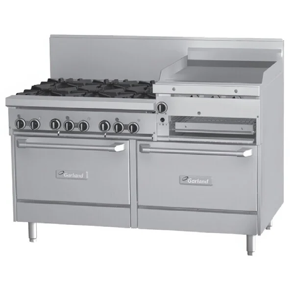 Garland GFE60-6R24RS Liquid Propane 6 Burner 60