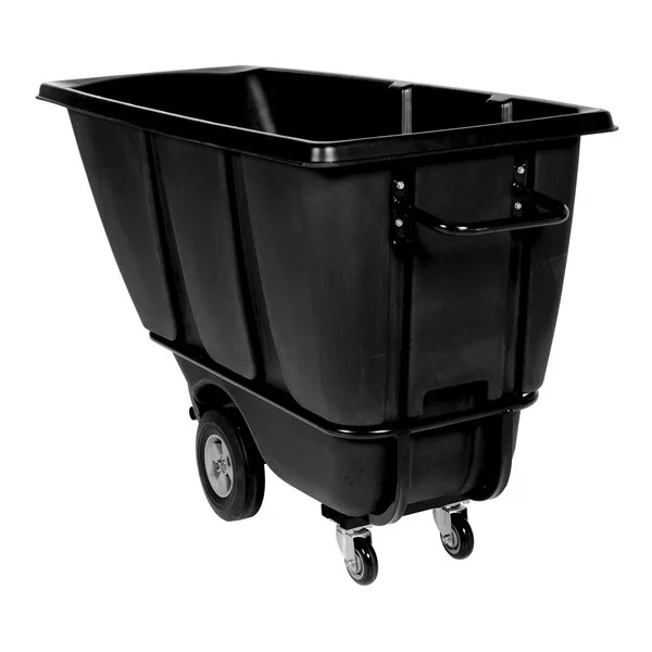 Vestil TDT-50-HD-BLACK 0.5 Cu. Yd. Black Heavy-Duty Bulk Tilt Truck - 1,400 lb. Capacity Vestil TDT-50-HD-BLACK 0.5 Cu. Yd. Black Heavy-Duty Bulk Tilt Truck - 1,400 lb. Capacity