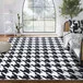 Abani Parker Collection 4' x 6' Cream / Black Contemporary Geometric Houndstooth Area Rug Abani Parker Collection 4' x 6' Cream / Black Contemporary Geometric Houndstooth Area Rug
