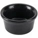 Hall China from Steelite International HL3630AFCA Foundry 3.5 oz. Black China Round Ramekin - 36/Case Hall China from Steelite International HL3630AFCA Foundry 3.5 oz. Black China Round Ramekin - 36/Case