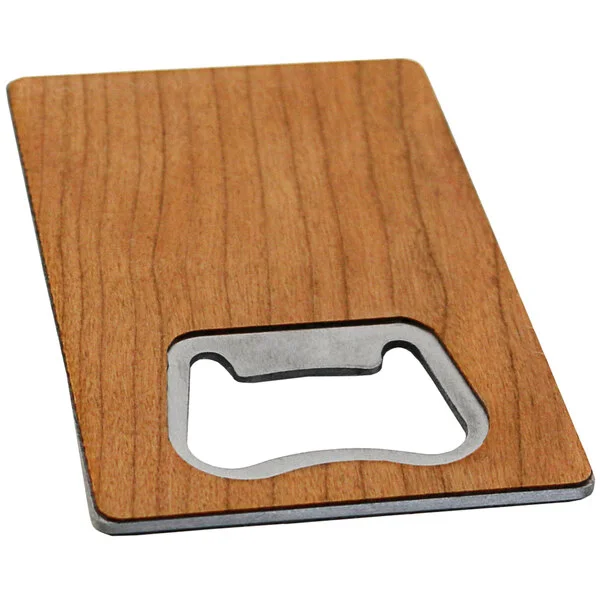Franmara Stainless Steel Bottle Opener with Wood Overlay 7054 Franmara Stainless Steel Bottle Opener with Wood Overlay 7054