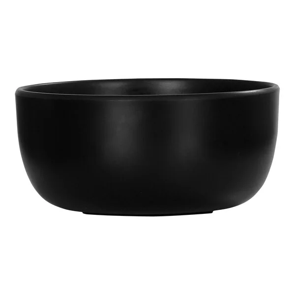 Cal-Mil Oslo 30 oz. Black Round Melamine Bowl Cal-Mil Oslo 30 oz. Black Round Melamine Bowl