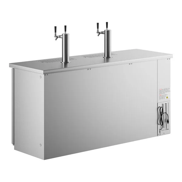 Avantco UDD-72-HC-S (2) Double Tap Kegerator Beer Dispenser - Stainless Steel, (3) 1/2 Keg Capacity Avantco UDD-72-HC-S (2) Double Tap Kegerator Beer Dispenser - Stainless Steel, (3) 1/2 Keg Capacity