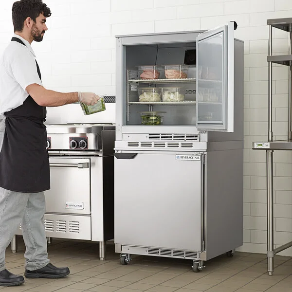Beverage-Air UCF27AHC-23 and UCR27AHC-23 Double Stacked 27